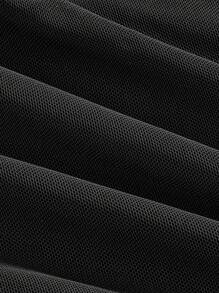 ROMWE Kawaii 女士褶饰拼布高领无袖上衣