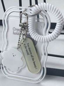 4件套 11cm*6.8cm 多种款式图案 卡通不对称异形吊坠卡包，包含追星卡包、公交卡包等，开学学生卡，节日礼物