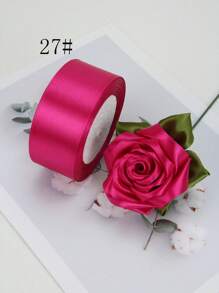 1 卷 4cm*25 码/4cm*100 码彩色丝带、节日礼物、婚礼装饰、DIY 工艺品、蝴蝶结、头饰、花束领带丝带、烘焙蛋糕包装袋、生日礼物、情人节