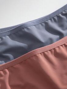 7pcs/Pack Women Seamless Low Waist Comfortable Versatile Thong Panties