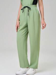 TaskEZ Conjunto de uniforme de limpieza, camiseta de manga corta y pantalones, informal y elegante para uso diario