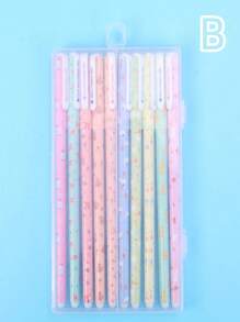 10 支装卡通图案中性笔 重返校园 - 彩色 - 查看 5