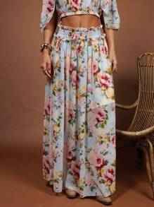 COSMINA 女士优雅度假雪纺印花休闲度假裙，春夏 - 彩色 - 查看 4