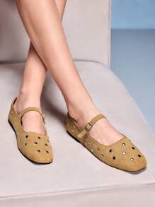 CUCCOO GRLICON Women's Y2K Style Flat Shoes, Suitable For Punk, Biker, Cool Girl, Halloween, Christmas, Party Outfits - Yellow - View 6