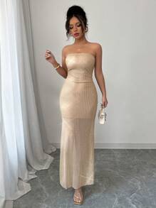 Elenzga Women's Elegant Glamorous Party Event Holiday Sleeveless Sequin Fitted Bodycon Mini Dress