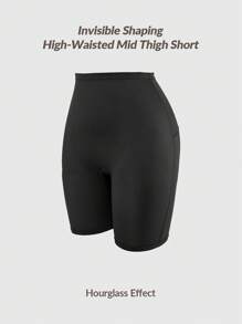 SHAPORA Định hình cơ thể định hình eo cao giữa đùi Shapewear quần lót định hình mông nâng bụng-Kiểm soát eo đùi - màu đen - Xem 3
