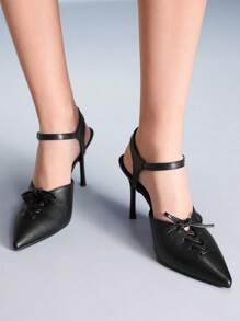 CUCCOO GRLICON Women's Y2K Punk Style High Heel Pumps, Suitable For Motorcycle, Cool Girl, Halloween, Christmas, Party Outfits - Black - View 4