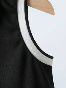 1pc Toddler Boys Casual Polo Collar Striped Short Sleeve Solid Color Romper, Suitable For Summer Outdoor Wear, Infant Baby Boys Clothes, Newborn Baby Romper, Baby Bodysuit, Baby Outfit, 3M-2T