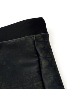 Manfinity Swimmode Men's Casual Simple Fashion Swim Trunks For Everyday Wear - Black - View 6