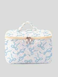 Babi Basques 艺术家蝴蝶结印花双面化妆包，情人节礼物 - 彩色 - 查看 1