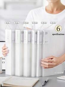 1 件 A4 尺寸透明内套文件整理器，容量大，适合学生或办公室使用，包装将随机发送，返校必备品，感恩节、圣诞节、生日万圣节装饰的创意礼物