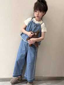 DAZY Tenue en jean pour jeune fille préadolescente