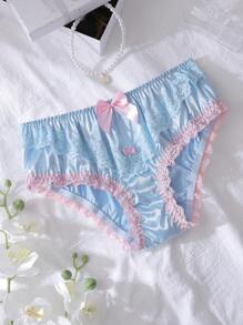 PetitDoll Women's Minimalist Fashion Casual Everyday Panties - Baby Blue - View 6