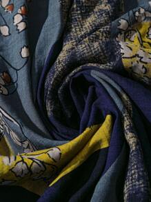 Linhara Plus Size Women Retro Print Dress - Multicolor - View 3