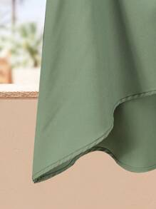 Lacomfia Plus Size Crew Neck Short Sleeve Solid Color Patchwork Stylish Elegant 2 Pieces Set (Top & Pants)