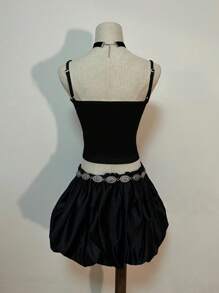 Attitoon Women Casual Skull Pattern Sexy Cami Tight Fitted Tank Top, Suitable For Summer Back To School - Multicolor - View 2