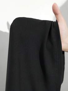 Maija Blusa larga de mujer con cuello en V negro sólido, diseño fruncido, sin mangas, apta para usarse en resorts y festivales