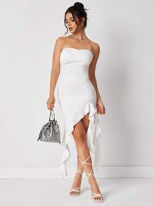 SHEIN SXY 女士手提包、单肩包、流浪包、时尚、优雅、简约、个性化、多功能、经典、铆钉、适合约会、日常、购物、下午茶、鸡尾酒会、派对、舞会、俱乐部、生日、晚会、约会之夜、舞会 - 銀色 - 查看 9