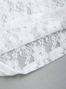 Sweetra Elegant And Sexy Solid Lace Halter Top Y2K Christmas Holiday Party  For New Year