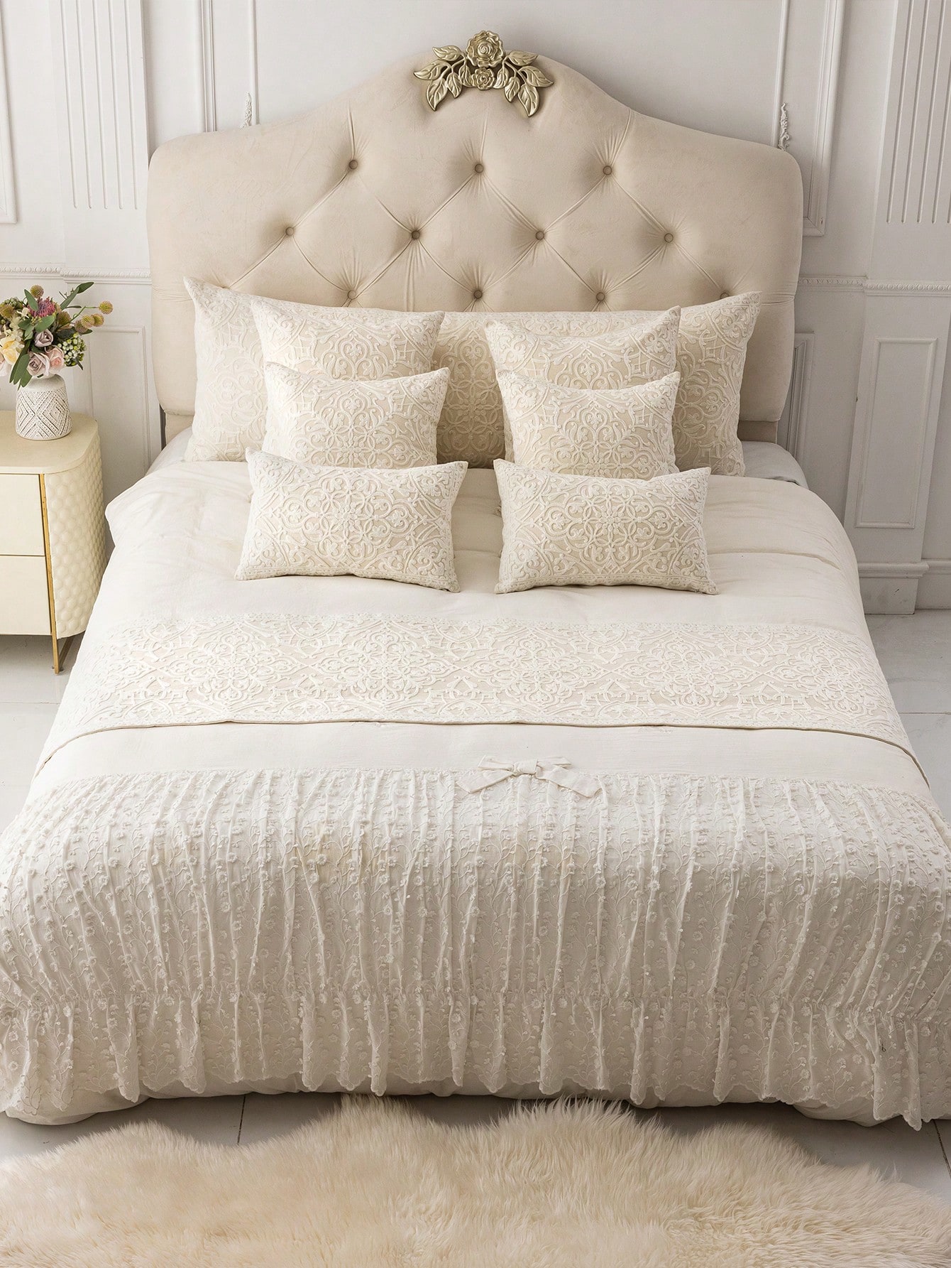 علم السرير المطرز