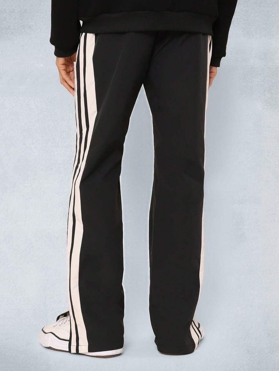 SUMWON Flare Fit Colour Block Pant With Side Slit