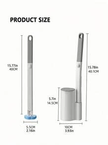 FoBianJie spazzola di pulizia del water monouso multifunzione con supporto e ricambi della bacchetta per la pulizia del bagno, sistema di pulizia del water monouso, ricambi disinfettanti, accessori da bagno, decoro estivo per il bagno