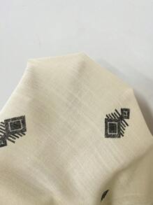 SHEIN Frenchy Quần dài đi nghỉ thoải mái cỡ lớn cho nữ có túi - Màu be - Xem 7