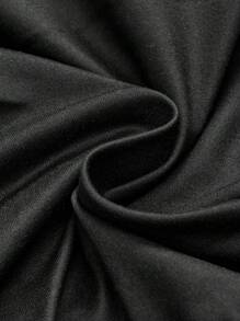 ROMWE Gothic Skeleton, Spider Web Printed Lingerie Set, Tank Top And Boyshort Panty - Black - View 8