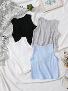 SHEIN Young Girl Minimalist Fashion Casual Daily Cute Tank Top