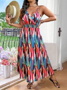 Breezaya Plus Size Boho Casual Everyday Dress, Simple & Fashionable, For Summer