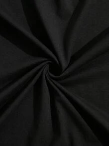 RueChic Men Letter Printed Regular Loungewear Homewear Set - Black - View 7