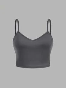SHEIN EZwear 4件套加大码休闲简约吊带背心套装 - 彩色 - 查看 12