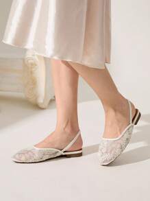 CUCCOO CHICEST Women Elegant Mary Jane Flat Shoes With Embroidery Spring Shoes Spring Break Easter