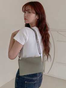 DAZY Women"S Casual Short Sleeve T-Shirt, Minimalist & Fashionable, For Everyday Wear Summer - White - View 2