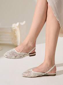 CUCCOO CHICEST Women Elegant Mary Jane Flat Shoes With Embroidery Spring Shoes Spring Break Easter