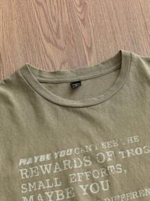 Manfinity VCAY Men's Knit Fashion Casual Loose Short Sleeve T-Shirt