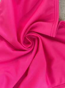 SHEIN X Sofía Suescun Swim SXY Plus Size Women 2 Pieces Solid Color Halter Tie-Strap Starfish Decor Bikini Set, Sexy Vacation Summer Beach Swimwear