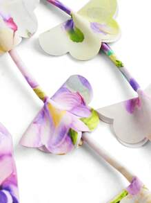 Swim Oasis Bộ đồ bơi liền thân họa tiết hoa lãng mạn dành cho nữ, tua rua màu chuyển tiếp và váy, cho kỳ nghỉ hè ở bãi biển - Nhiều màu - Xem 11