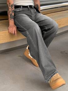 DAZY Jeans casual semplici e di moda da uomo per uso quotidiano