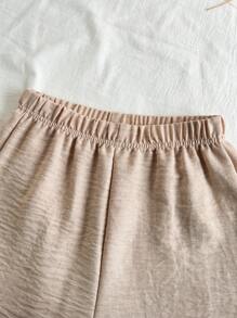 Vintaside Kids Ensemble de chemise à manches courtes avec col brodé vintage et shorts décontractés, tenue d'été pour garçons préadolescents, convient pour un usage décontracté, les vacances et les rassemblements extérieurs