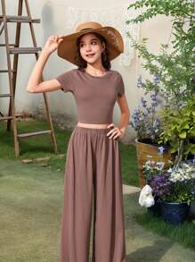 LMoss Kids LMoss Tween Girls Sets - Coffee Brown - View 4