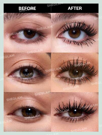 All-In-One Volume & Length Mascara-Washable Black 2 In 1 Double Head Brush Easy To Remove No Smudge Curling Separation Thick Black Mascara Eye Makeup Christmas Party Mascara Graduation Birthday Holiday Summer Fall Autumn Y2K Fancy Fashion Women Makeup Cosmetic Party Beach Travel Camping Outdoors School Campus Trip Festivals Decor Gift Present Rose Girl Cosplay Best Color Charm Vibe