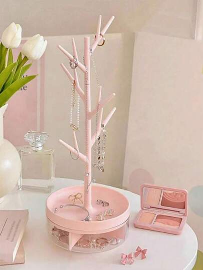 SHEIN 1pc Jewelry Storage Display Stand For Necklaces, Bracelets, Earrings And Rings