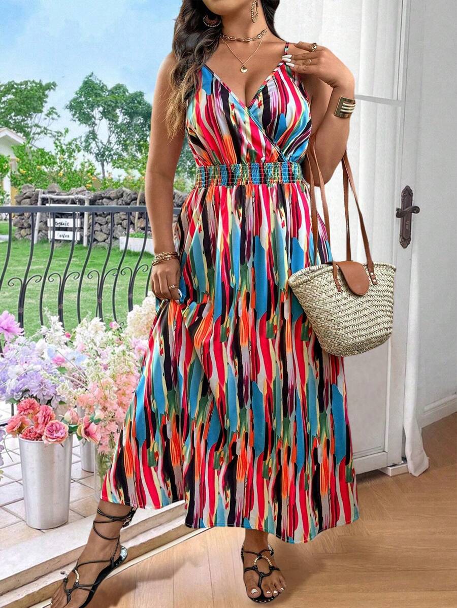 Breezaya Plus Size Boho Casual Everyday Dress, Simple & Fashionable, For Summer
