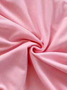 Soleia 2pcs Set: 3D Floral Tube Top & Mini Skirt, Minimalist & Fashionable Casual Everyday Beach Clothes Outfit, Wedding Season, Afternoon Tea, Music Festival - Baby Pink - View 7