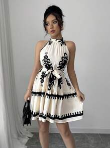 Elenzga Vestido corto sin mangas, simple y con estilo, para uso casual diario