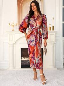 Modelyn Women Long Dress Casual Minimalist Fashion For Everyday Wear