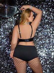 Đồ lót gợi cảm cỡ lớn (Áo & Quần lót) - màu đen - Xem 2