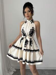 Elenzga Vestido corto sin mangas, simple y con estilo, para uso casual diario