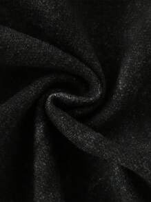 SHEIN Teen Boy Letter Print Elastic Waist Loose Casual Shorts - Black - View 6